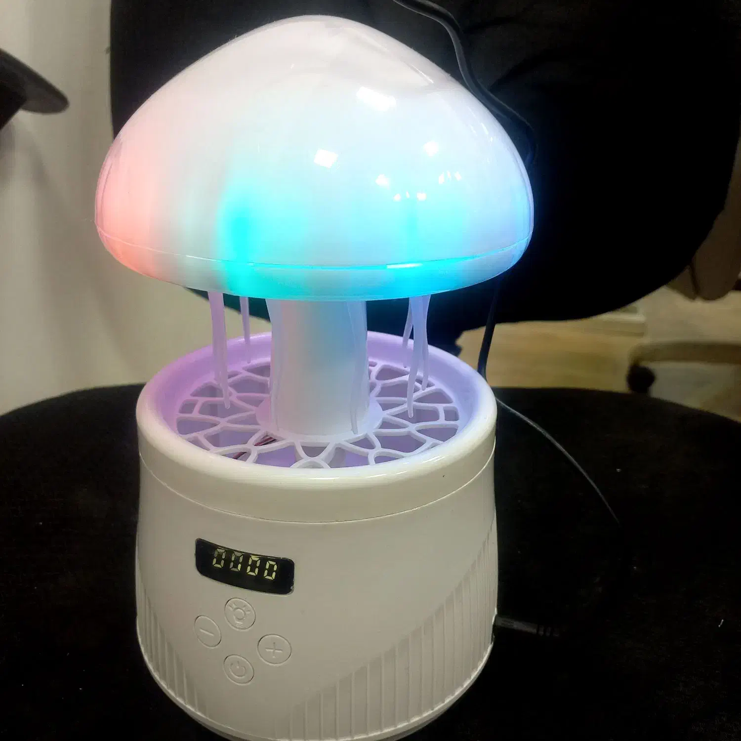 بخور چراغ خواب عروس دریایی اسپیکر دار ساعت ریسه|چراغ خواب و آباژور|شیراز, فخرآباد (دروازه کازرون)|دیوار