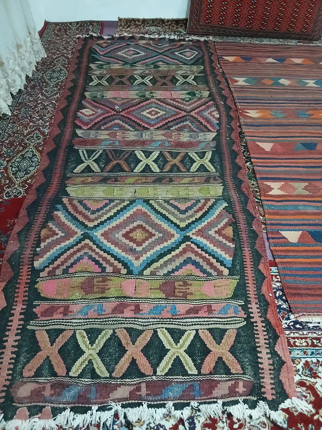 گلیم دستباف|گلیم، جاجیم، گبه|کرج, حصارک پایین|دیوار