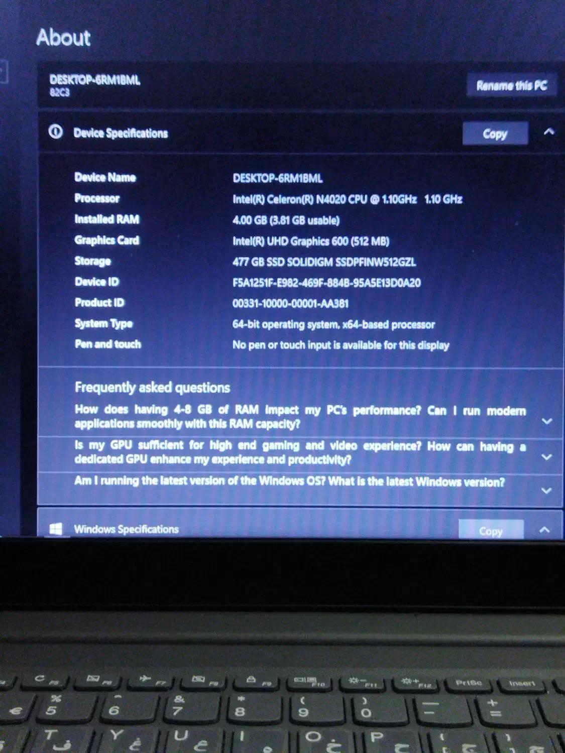 لپتاپ لنوو laptop Lenovo|رایانه همراه|تهران, توحید|دیوار