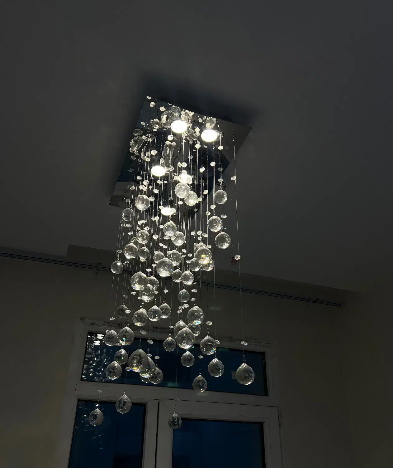 لوستر سقفی کریستال|لوستر و چراغ آویز|تهران, جنتآباد مرکزی|دیوار