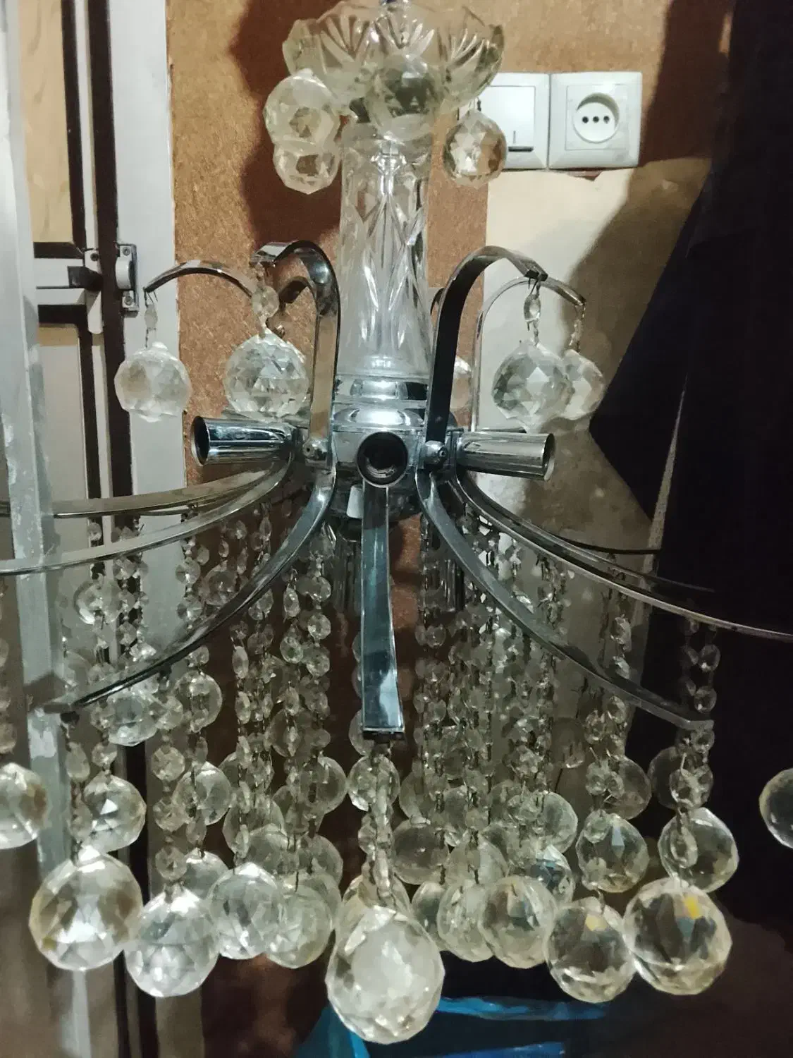 لوستر ۱۲شاخه استیل|لوستر و چراغ آویز|پاکدشت, پاکدشت (مامازند)|دیوار