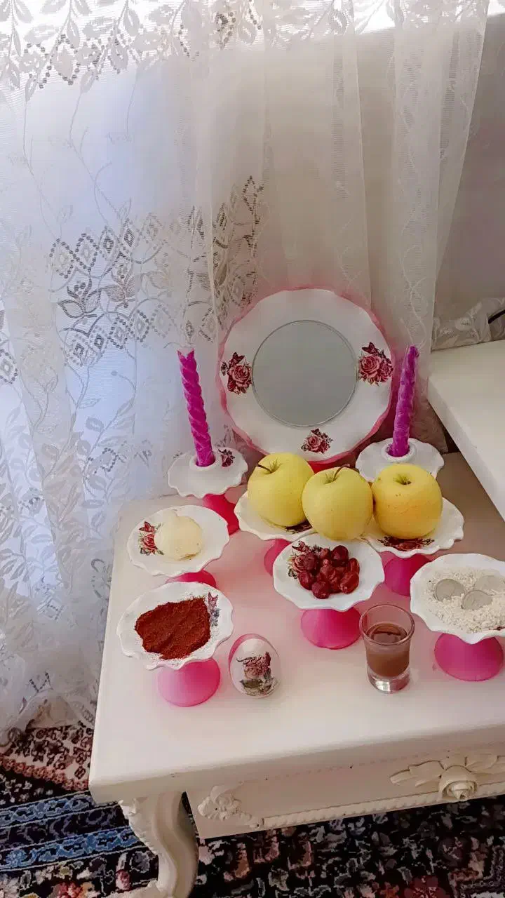 هفت سین|ظروف سرو و پذیرایی|میانه, |دیوار