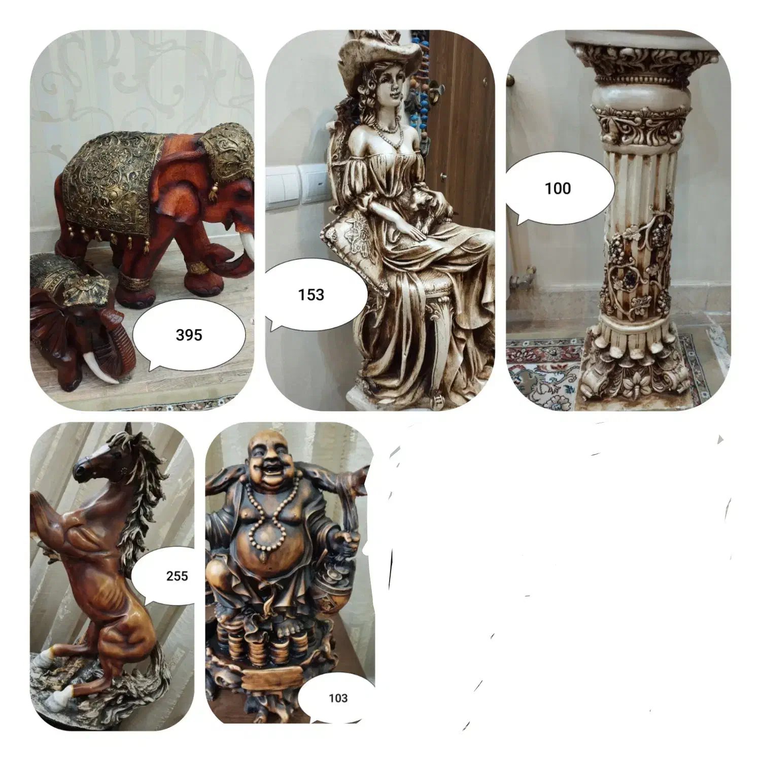 تزیینی جات با قیمت استثنایی|مجسمه، تندیس، ماکت|مشهد, سرافرازان|دیوار