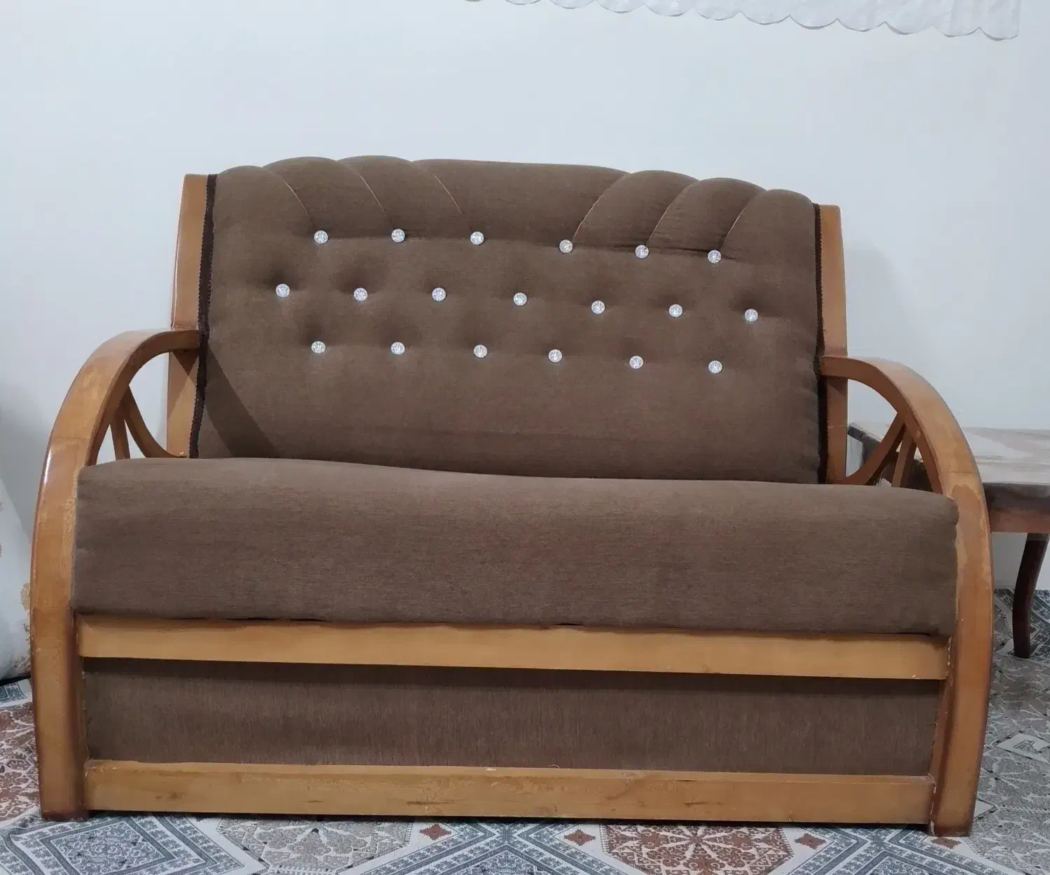 مبل ۲ نفره ساده|مبلمان خانگی و میز عسلی|لنجان, |دیوار