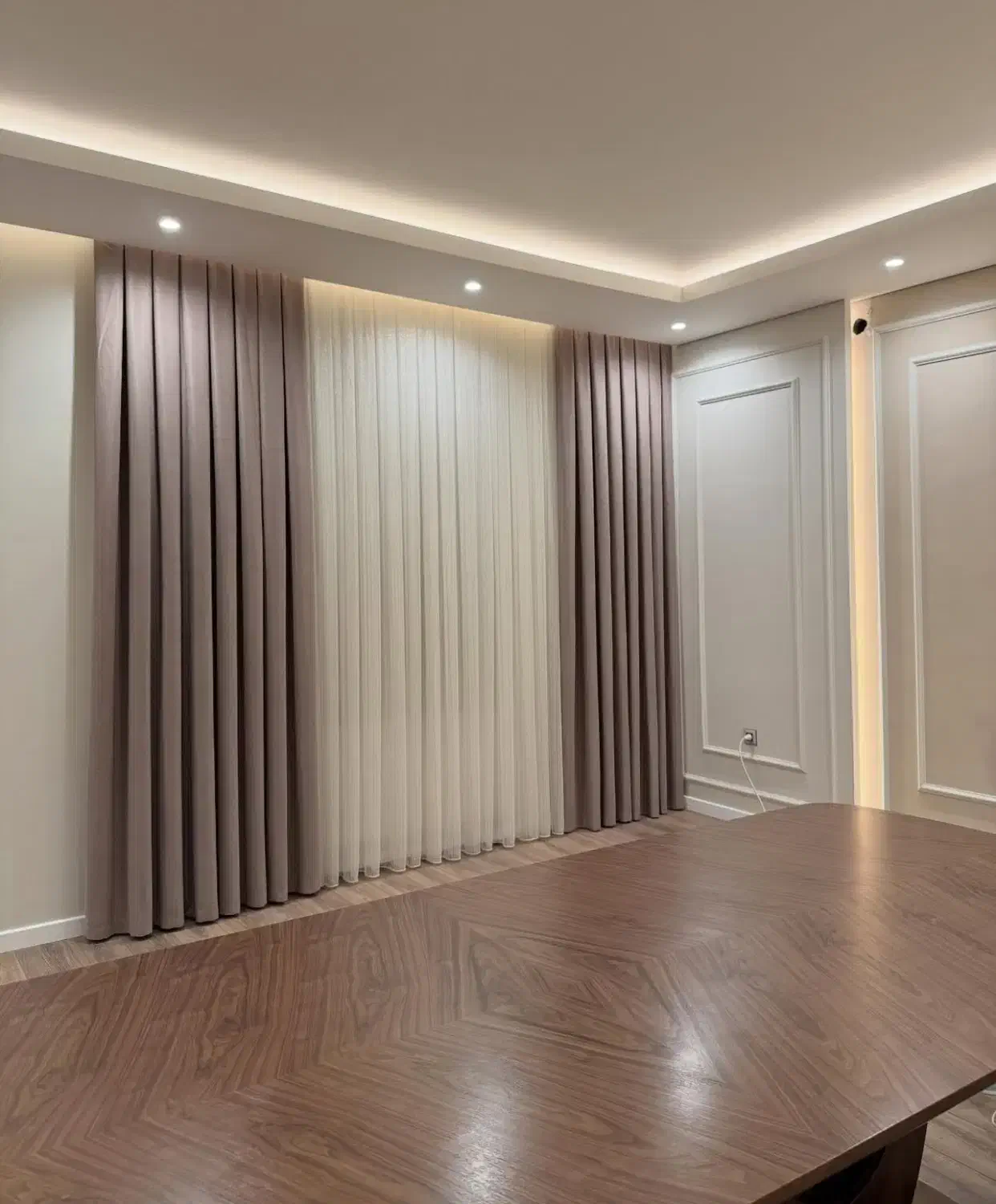 پرده پذیرایی با دستک قدی|پرده، رانر، رومیزی|مشهد, آزادشهر|دیوار