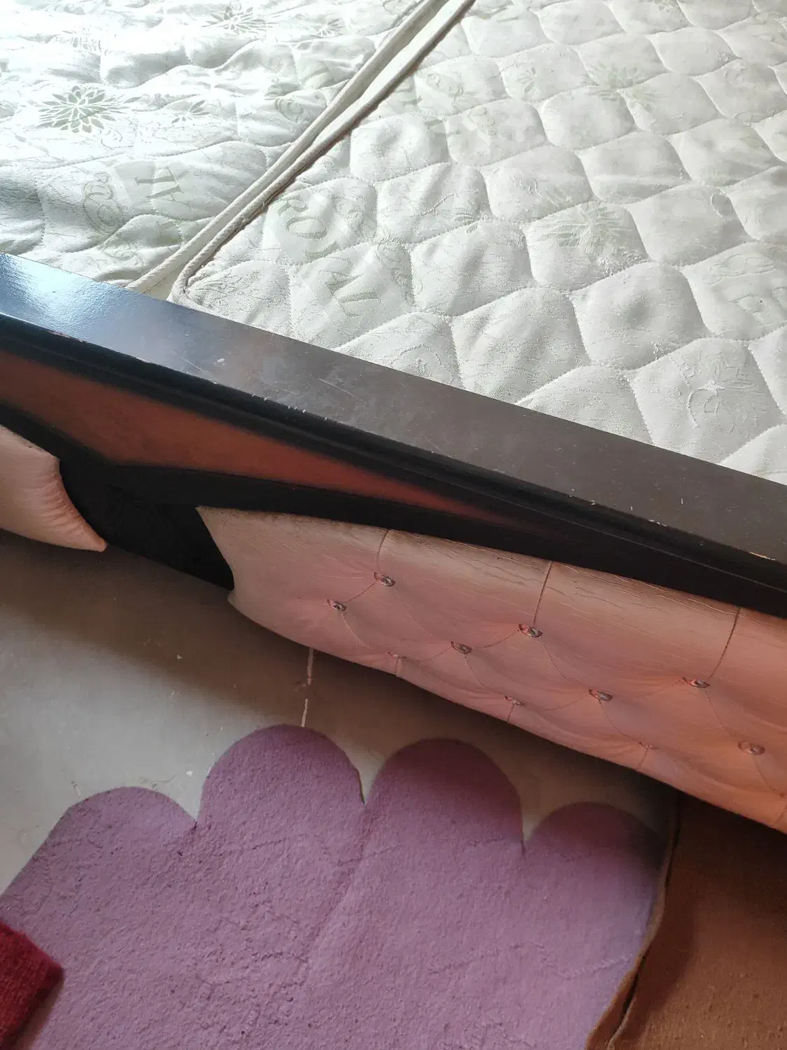 تخت دونفره کارکرده بدون تشک|تخت و سرویس خواب|تبریز, |دیوار