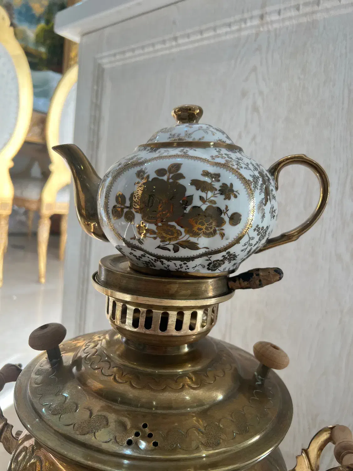 سرویس سماور برنجی گازی|سماور، چایساز، قهوهساز|تهران, نیروی هوایی (پیروزی)|دیوار