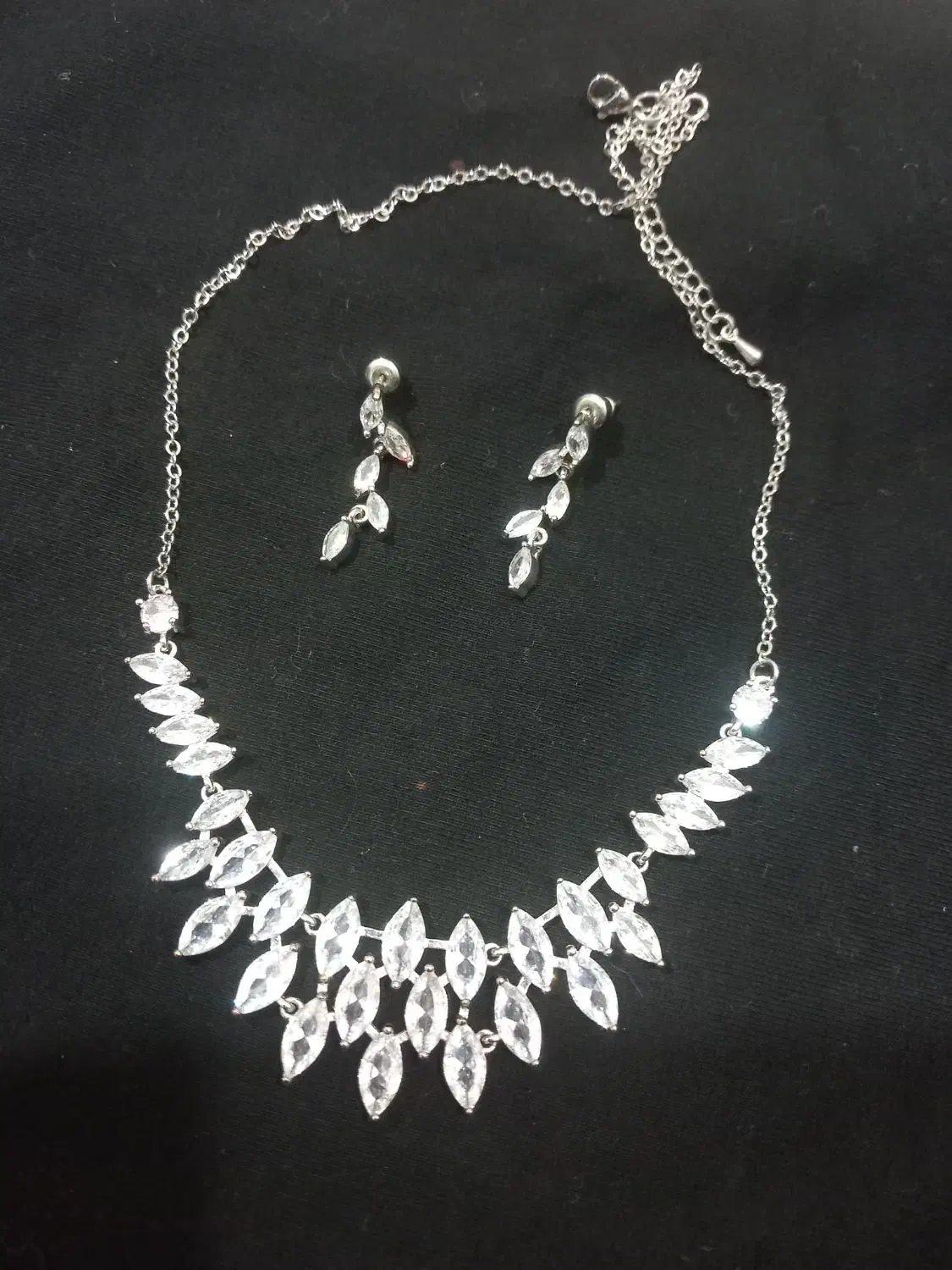 سرویس گردنبند گوشواره نقره مجلسی|بدلیجات|کردکوی, |دیوار