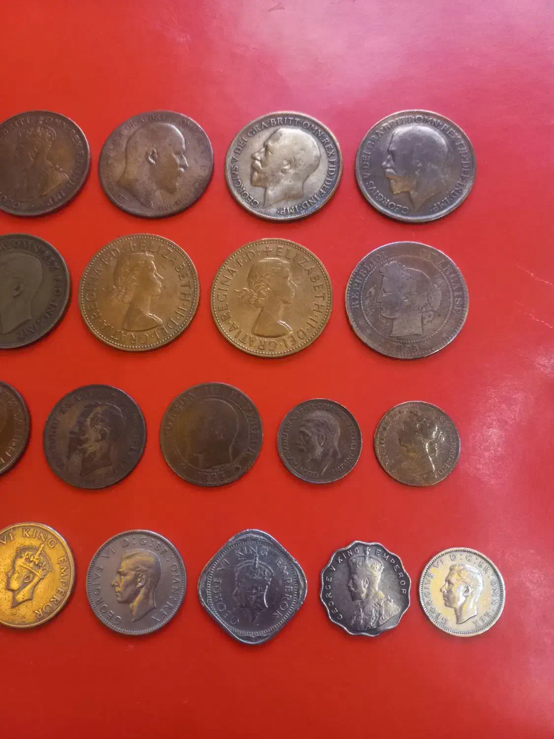 ۲۳عدد سکه خارجی قدیمی و کمیاب|کلکسیون سکه، تمبر، اسکناس|کرمانشاه, |دیوار