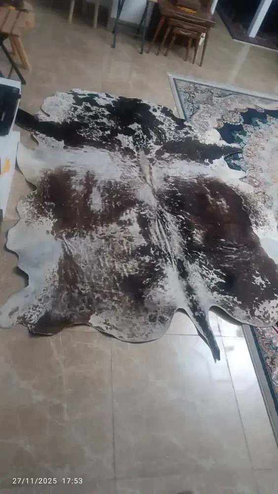 قالیچه چرم گاوی اصل|فرش|کتالم و سادات شهر, |دیوار