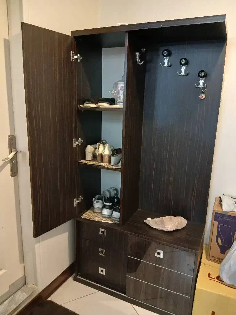 جاکفشی جا لباسی|جاکفشی، کمد، دراور|پاکدشت, پاکدشت (مامازند)|دیوار