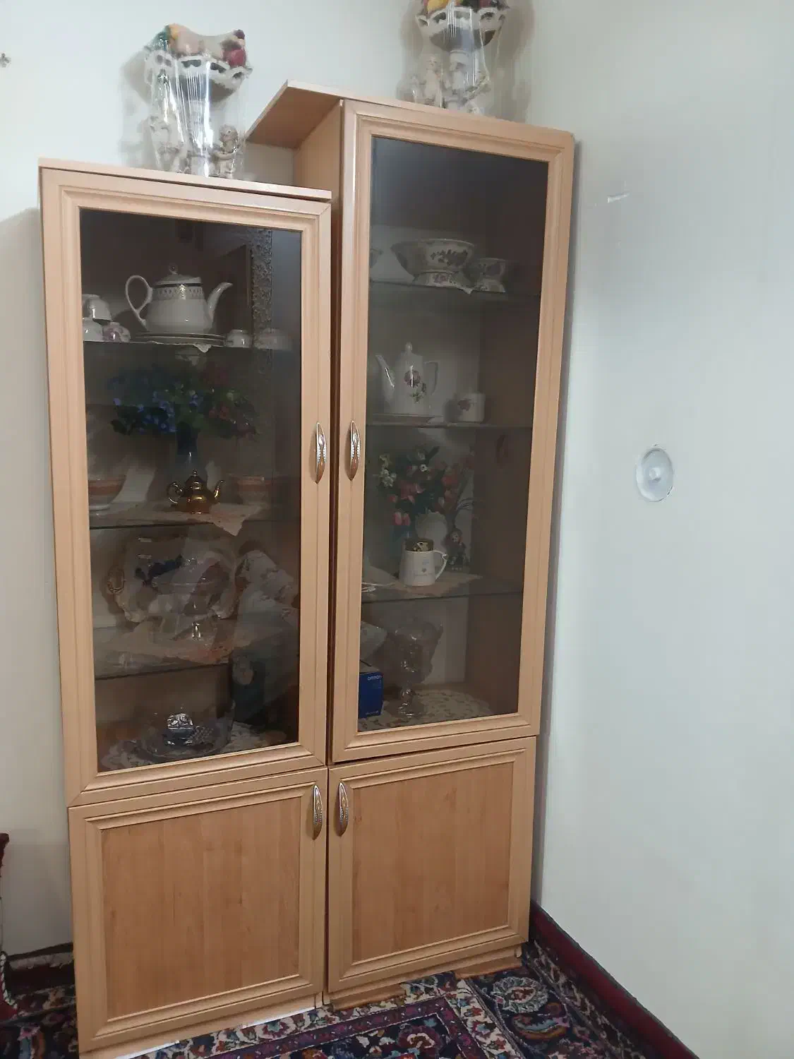 کمد چوبی ،گنجه ،شلف،ویترین|کتابخانه، شلف، قفسه‌های دیواری|مشهد, آزادشهر|دیوار