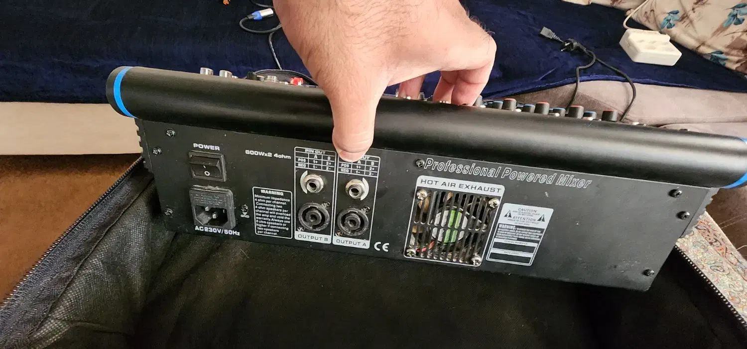 پاور میکسر جاسکو ۵۳۰ و باند پسیو ۱۵ اینج|سیستم صوتی خانگی|بندر کنگان, |دیوار