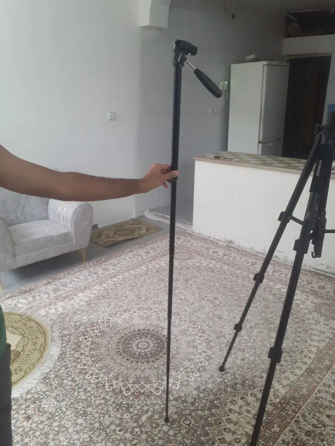 پایه دوربین ۲متری ۳ کاره|دوربین عکاسی و فیلم‌برداری|اصفهان, لاله|دیوار