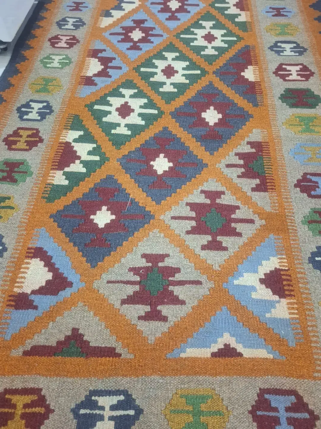 گلیم پشمی|گلیم، جاجیم، گبه|ساوه, |دیوار