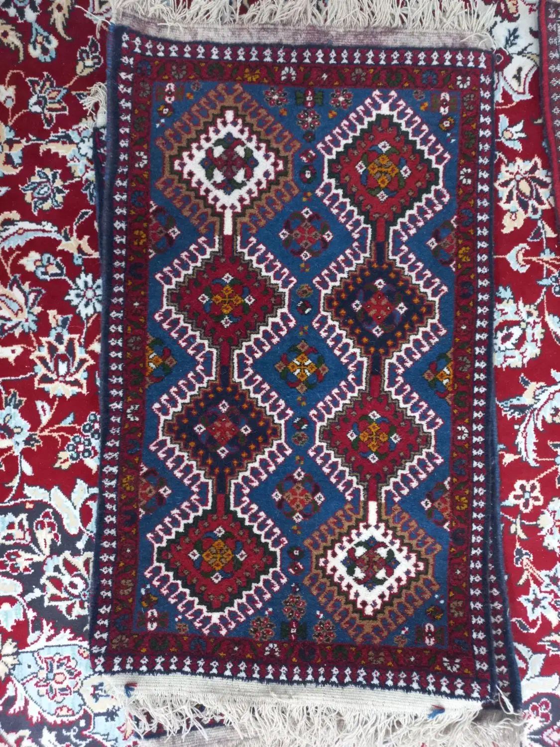 قالی/فرش دستبافت یلمه|فرش|مبارکه, |دیوار