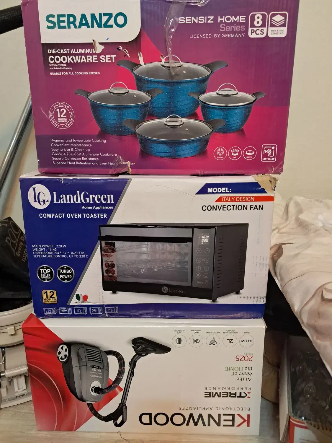 جارو برقی و سرویس قابلمه و تستر و یک گاز رومیزی|جاروبرقی، جارو شارژی، بخارشو|مشهد, زمانه|دیوار