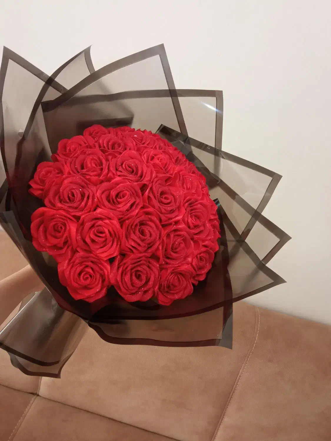 دسته گل روبانی و باکس مختلط|گل مصنوعی|اردبیل, |دیوار