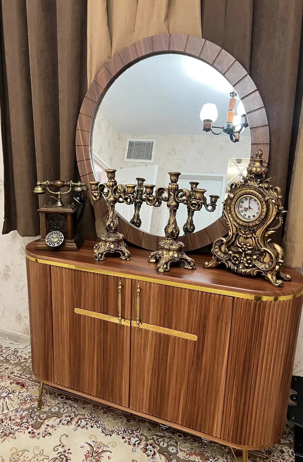 ساعت و شمعدانی ست|ساعت دیواری و تزئینی|تهران, نازی‌آباد|دیوار