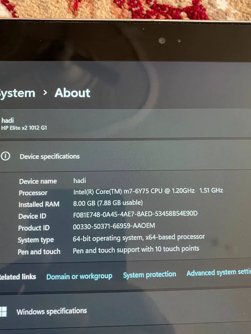 elite x2 اچ پی|رایانه همراه|بردسکن, |دیوار