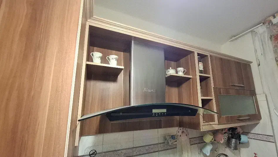 کابینت mdf طرح چوب به همراه ویترین|مصالح و تجهیزات ساختمان|تهران, خرمشهر|دیوار