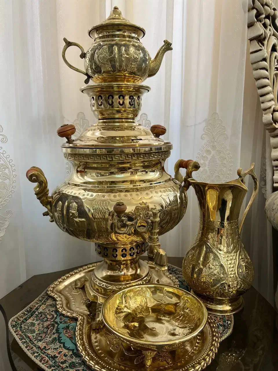 ست سماوربرنج|سماور، چای‌ساز، قهوه‌ساز|بجنورد, |دیوار