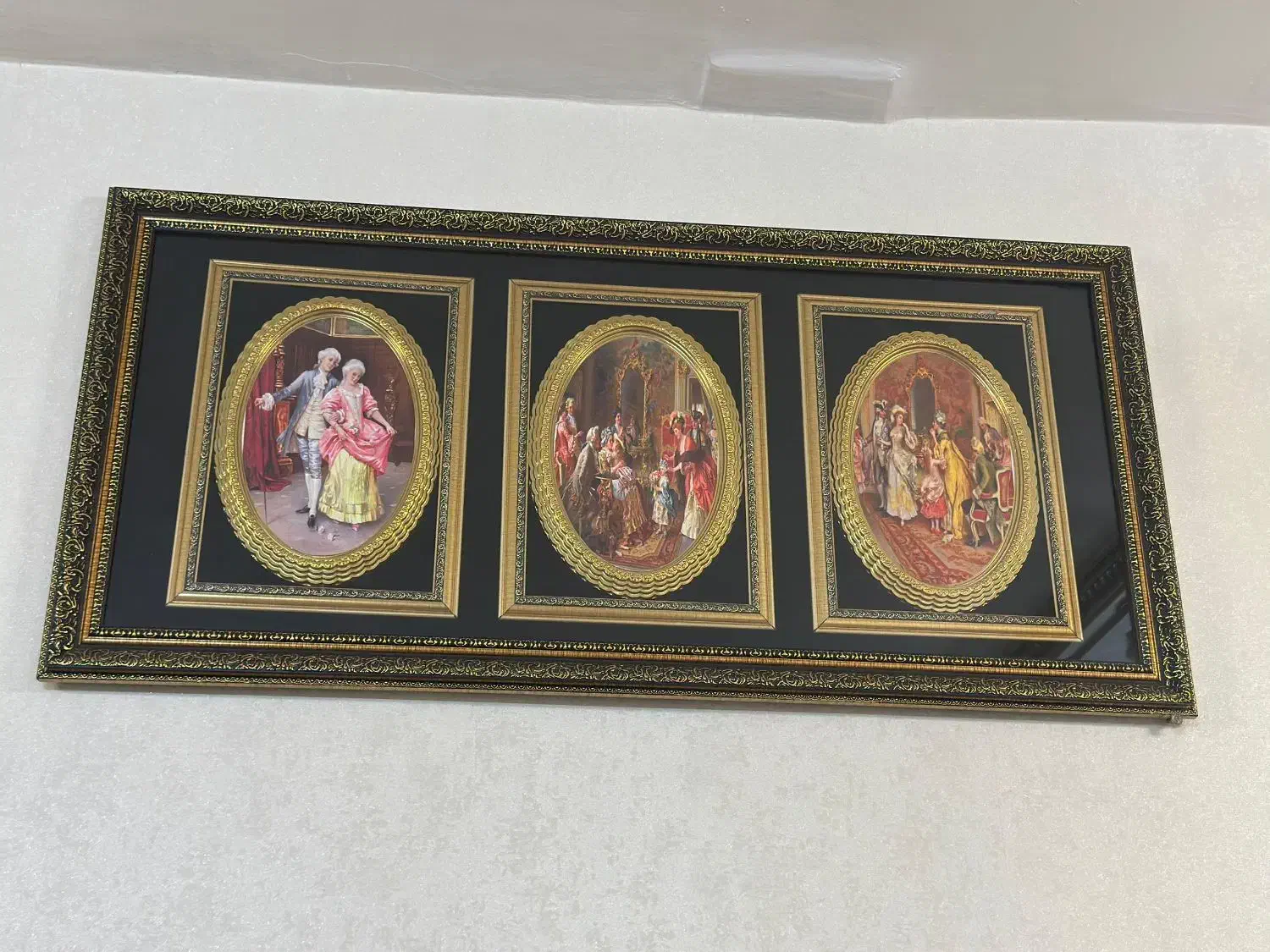 تابلو لوکس سه تیکه فرانسوی|تابلو، نقاشی، عکس|نسیم‌شهر, |دیوار