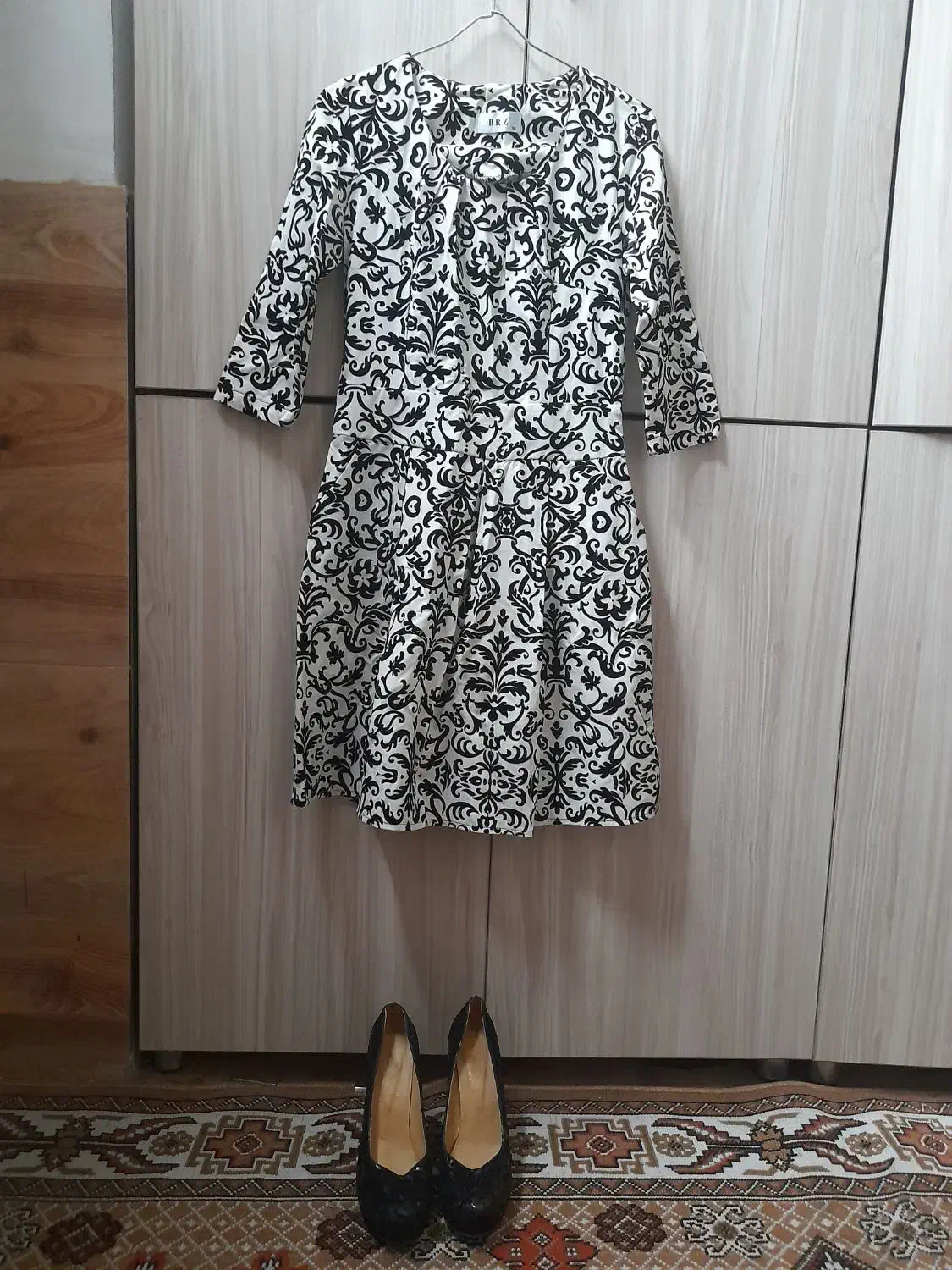 لباس مجلسی مخمل اسپرت.سایز ۳۶ با کفش مجلسی ست لباس|لباس|بناب, |دیوار