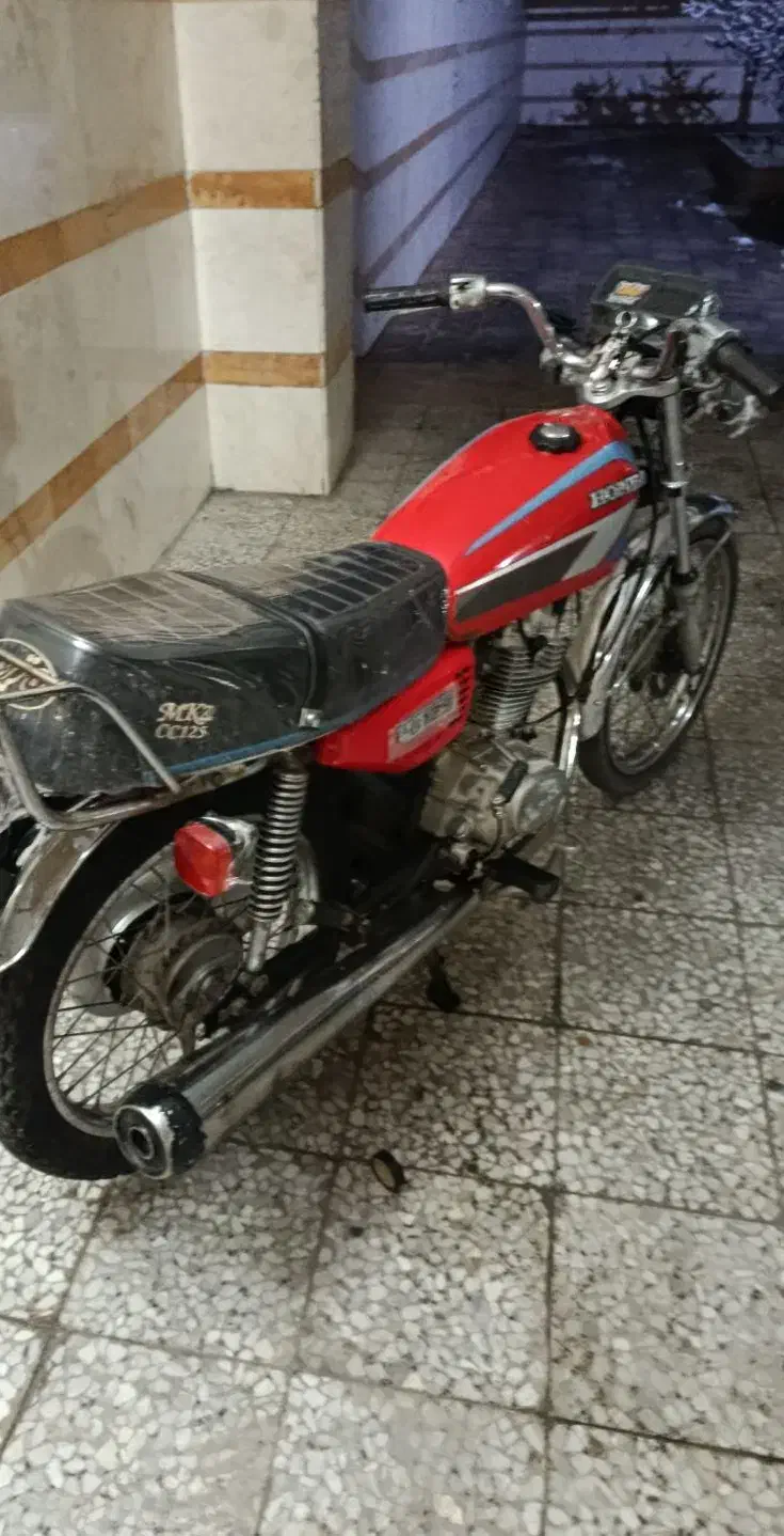 هوندا ۱۲۵ قرمز مزایده سالم|موتورسیکلت|اندیشه, شهرک مریم|دیوار
