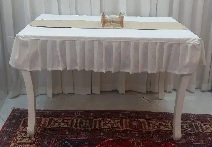 میز نهار خوری سفید تمیز|میز و صندلی غذاخوری|ری, شهرری|دیوار