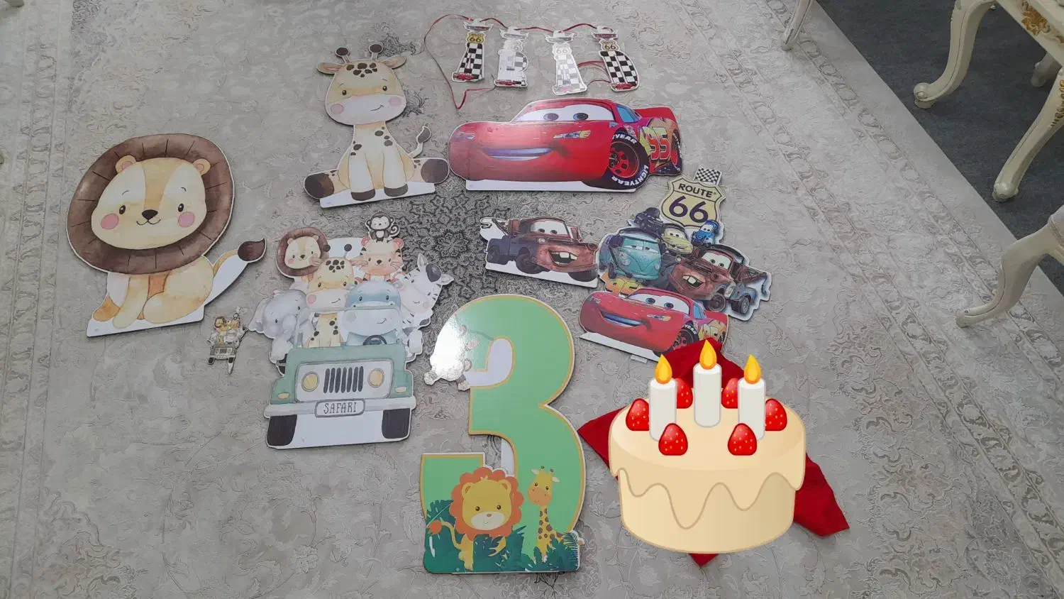 استند چوبی و لمینت مک کویین و حیوانات|اسباب و اثاث بچه|رشت, بیجارپس|دیوار