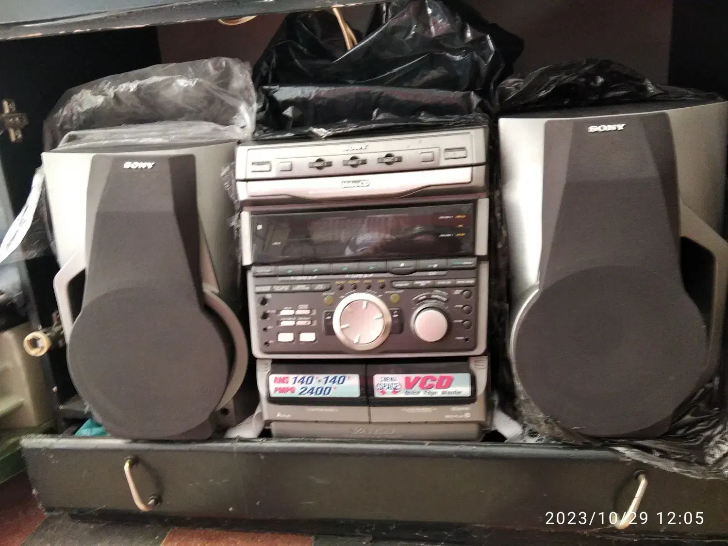 رادیو ضبط سی دی خور همراه دوباند مارک سونی اصل|سیستم صوتی خانگی|کازرون, |دیوار