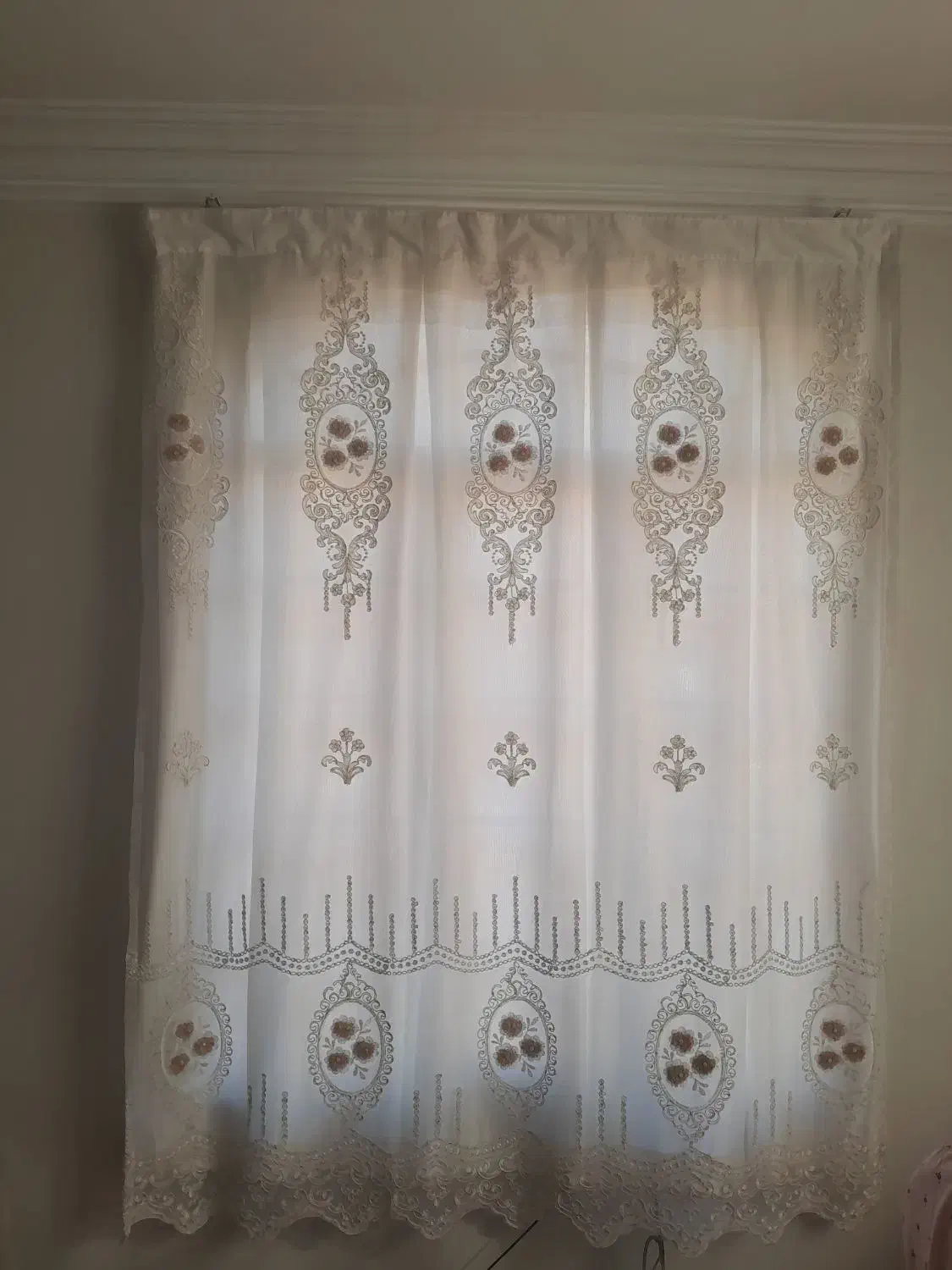 پرده گیپور با آستر|پرده، رانر، رومیزی|تهران, بهمن یار|دیوار