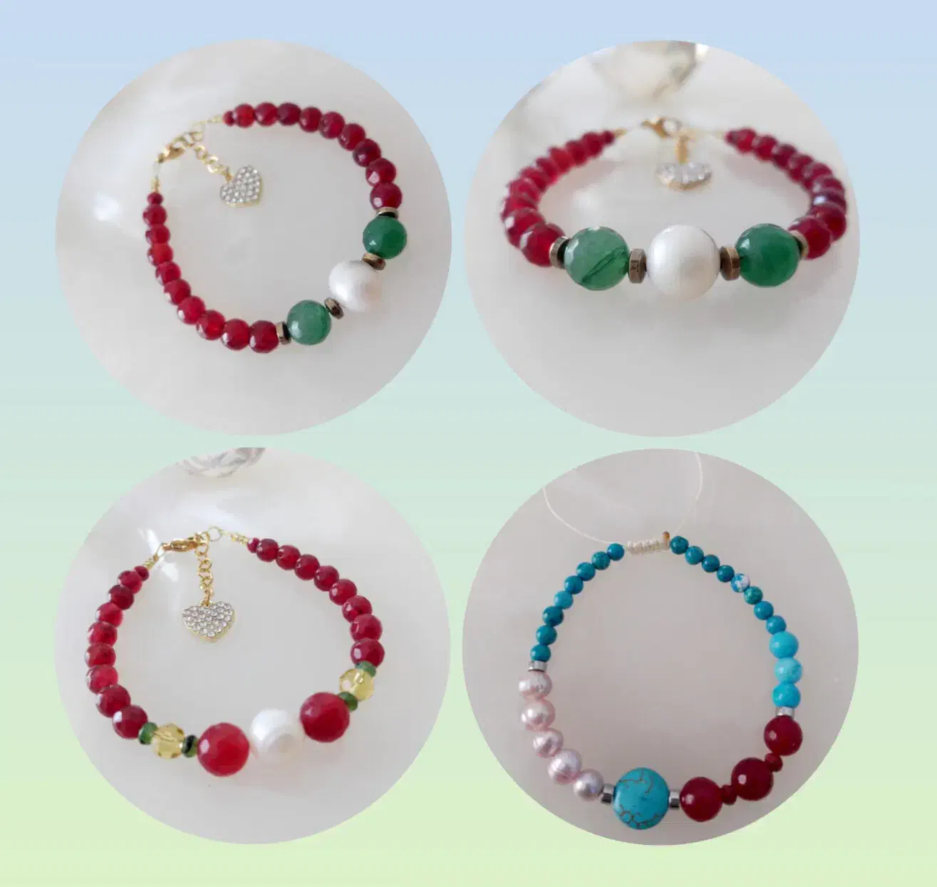 دستبند سنگ جید ،مرواریدپرورشی و عقیق|جواهرات|تهران, حکیمیه|دیوار