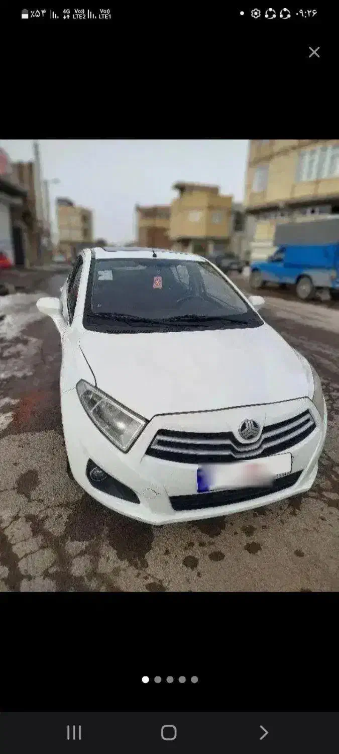 برلیانس ۲۳۰ سفید بیرنگ ۹۶|خودرو سواری و وانت|یزد, |دیوار