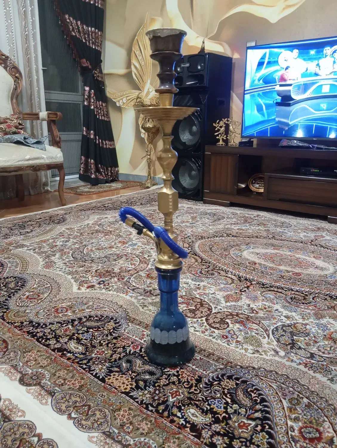قلیان برنز دست ساز|صنایع دستی و سایر لوازم تزئینی|سهند, |دیوار