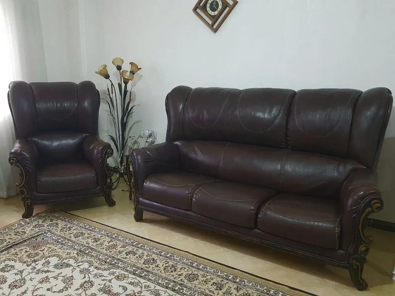 مبلمان چرمی 7 نفره|حراج|لاهیجان, گلستان|دیوار