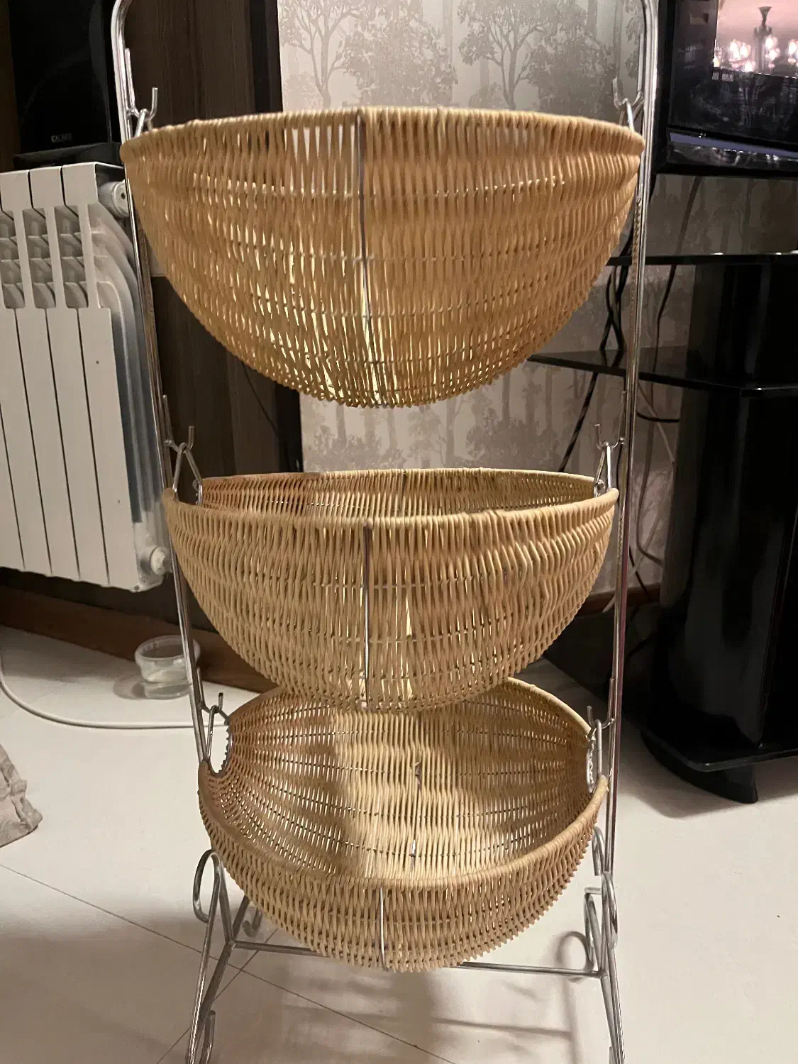 سبد سیب زمینی پیاز|آب‌چکان و نظم‌دهنده ظروف|مشهد, هنرستان|دیوار