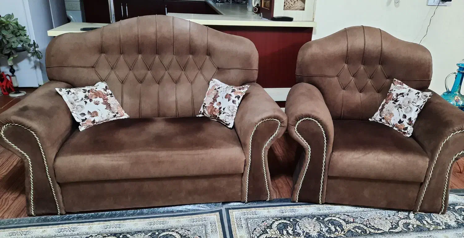 مبل راحتی ۹ نفره|مبلمان خانگی و میز عسلی|قائم‌شهر, |دیوار