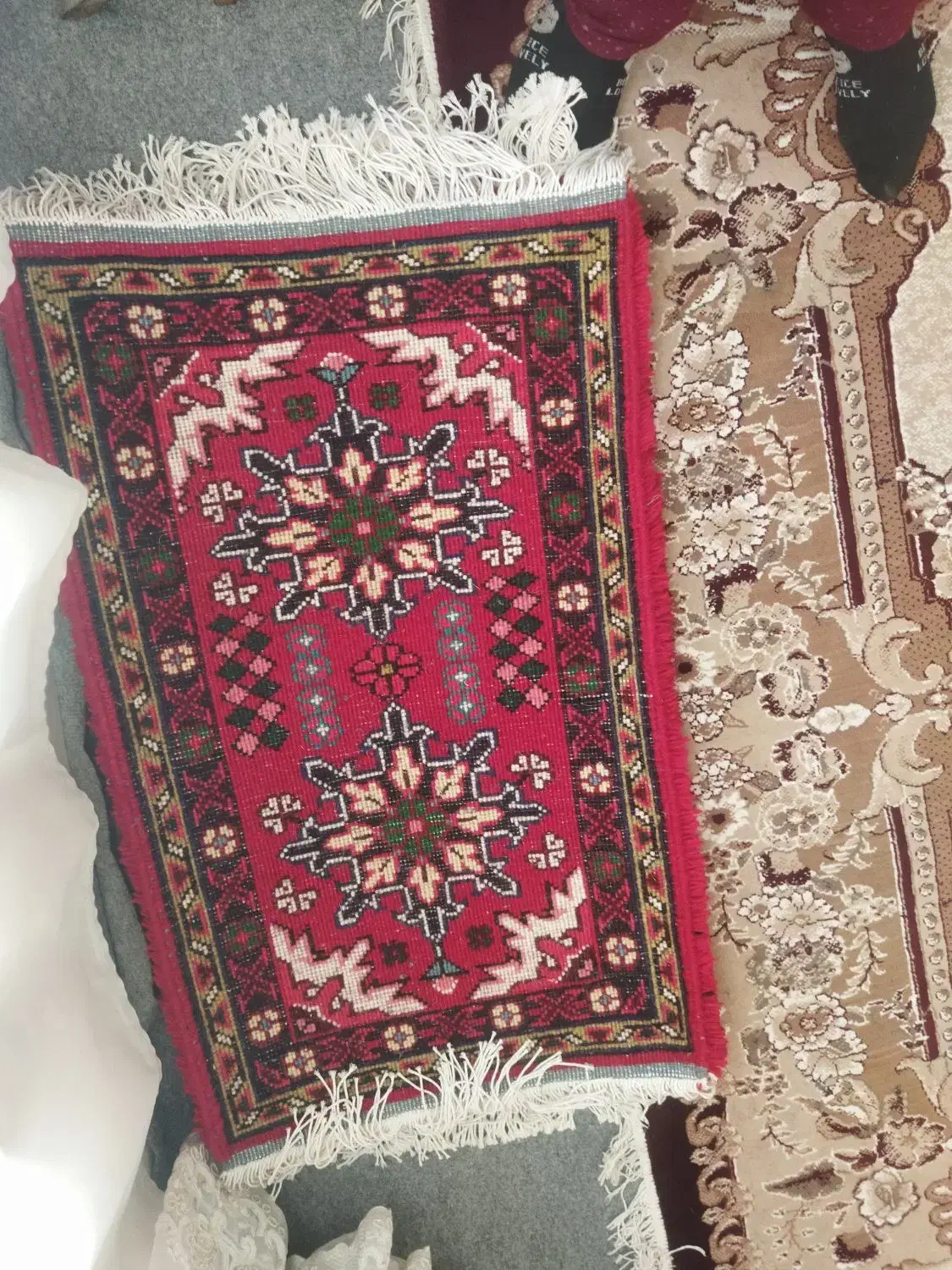 با سلام وقتتون بخیر دوتا فرش بانخ هریس|فرش|اهر, |دیوار