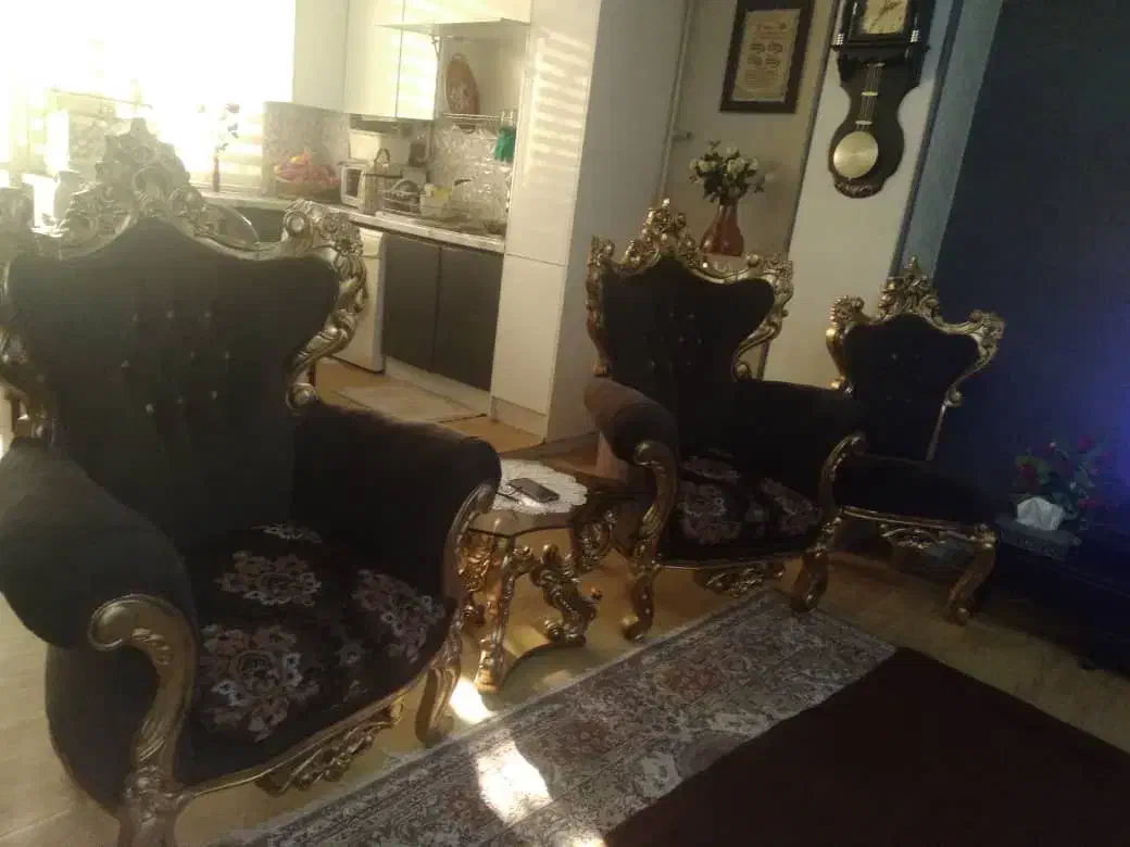 مبل استیل 9 نفره|مبلمان خانگی و میز عسلی|قنوات, |دیوار