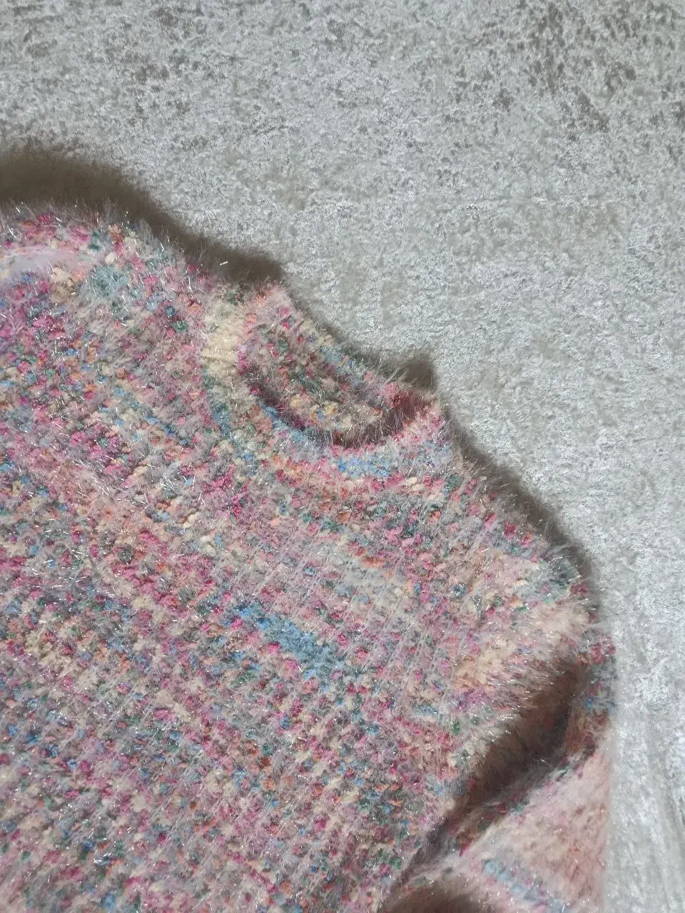 پلیور دستبافت با الیاف رنگی|لباس|نظرآباد, مصطفی آباد|دیوار