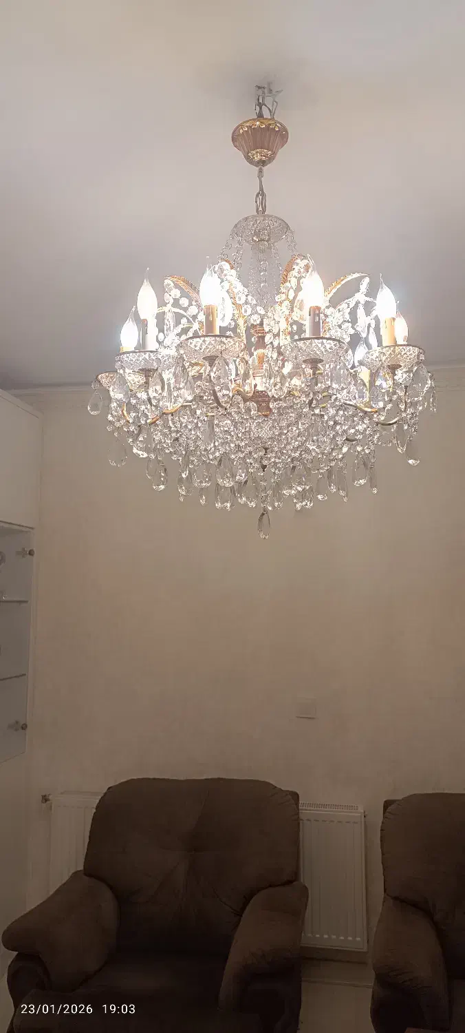 لوستر کریستال|لوستر و چراغ آویز|تهران, مینی‌سیتی (شهرک نفت)|دیوار