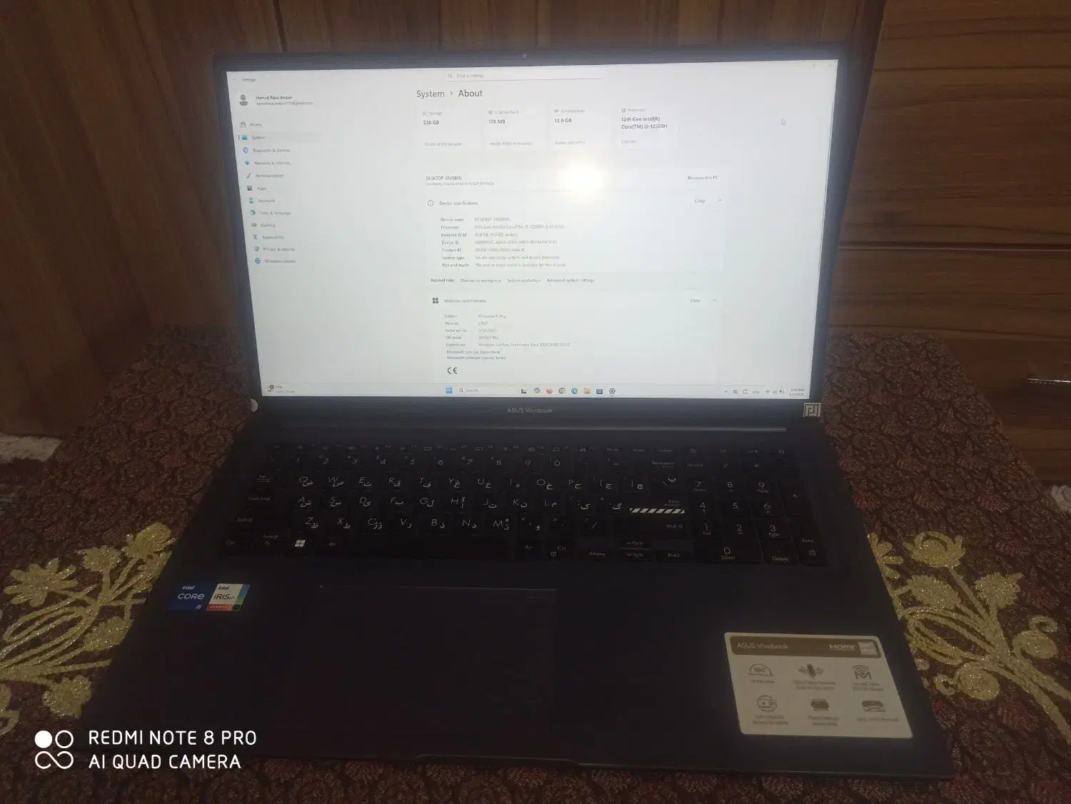 لپتاب ASUS Vivobook K1703ZA|رایانه همراه|مشهد, ابوذر|دیوار