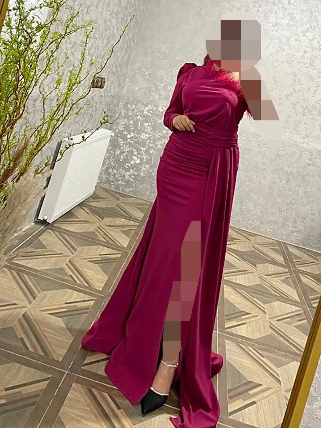 مجلسی یقه رومی پردار|لباس|کرمان, |دیوار