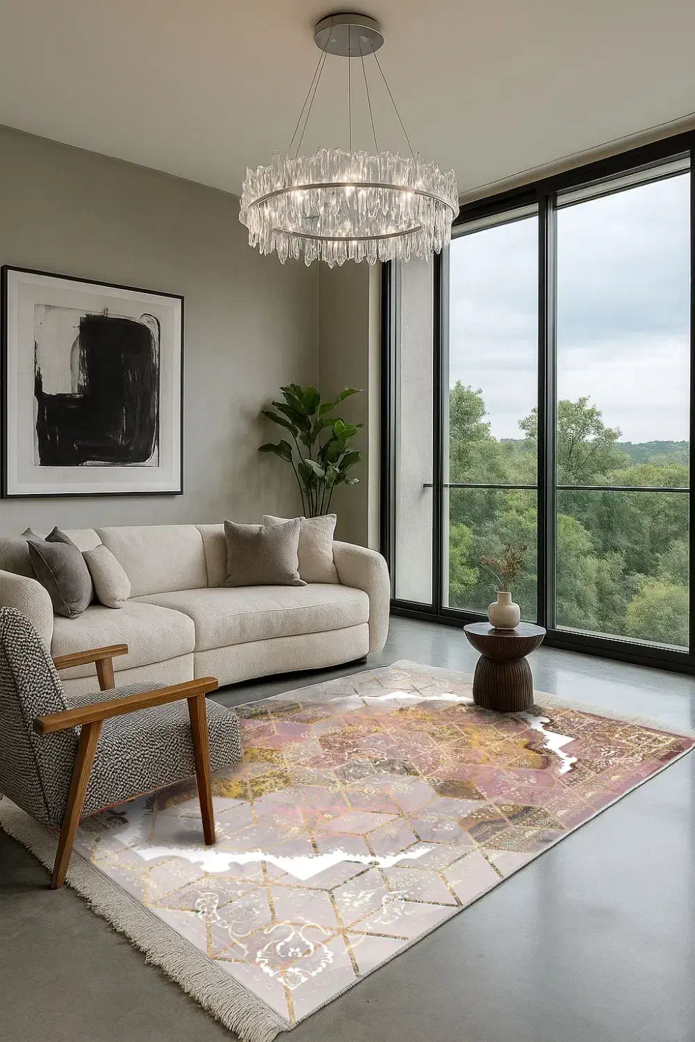 فرشینه هزار رنگ|فرش|ماهدشت, |دیوار