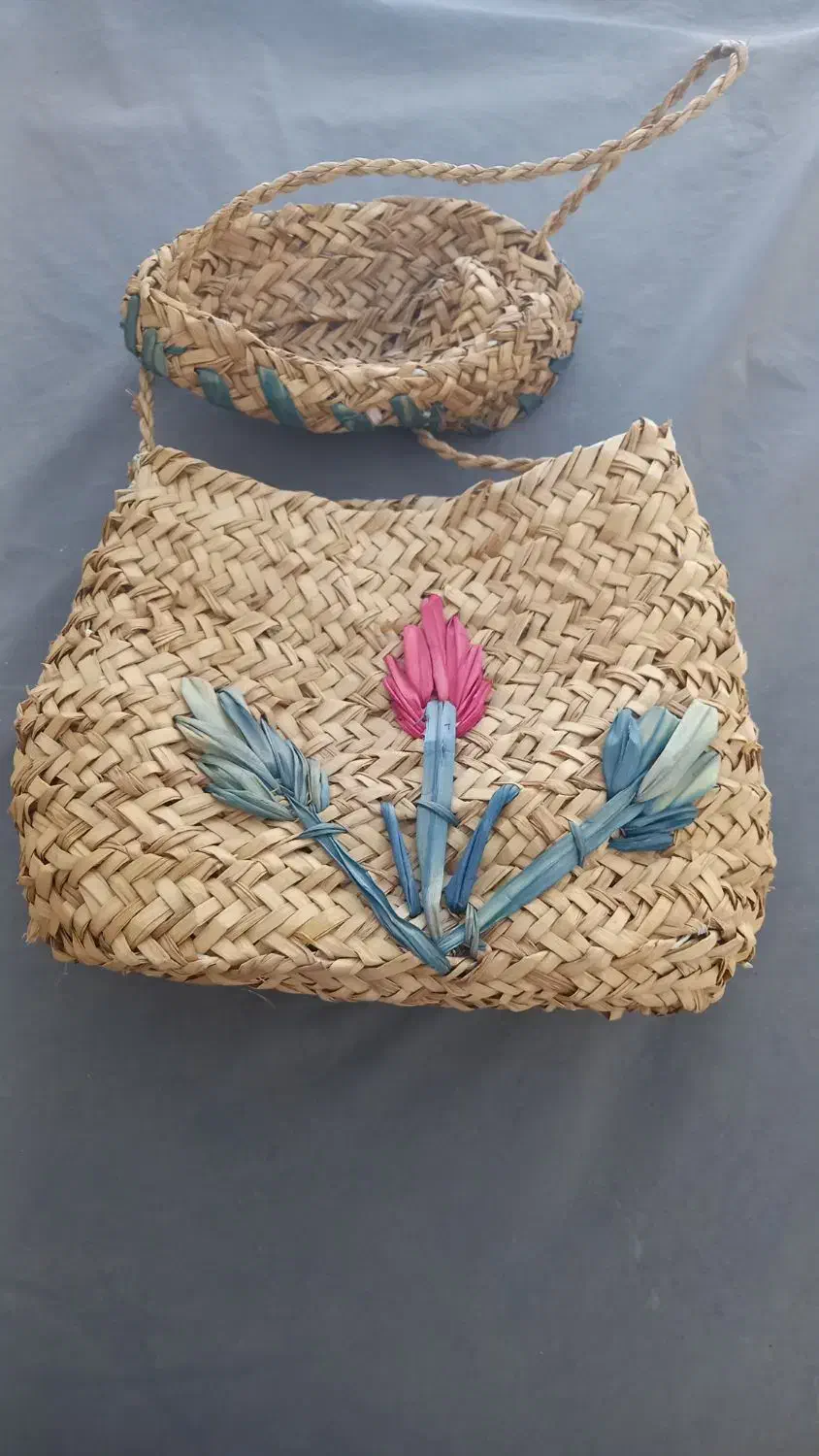 حصیر گرد و کیف حصیری زیبا|صنایع دستی و سایر لوازم تزئینی|تهران, مسعودیه|دیوار