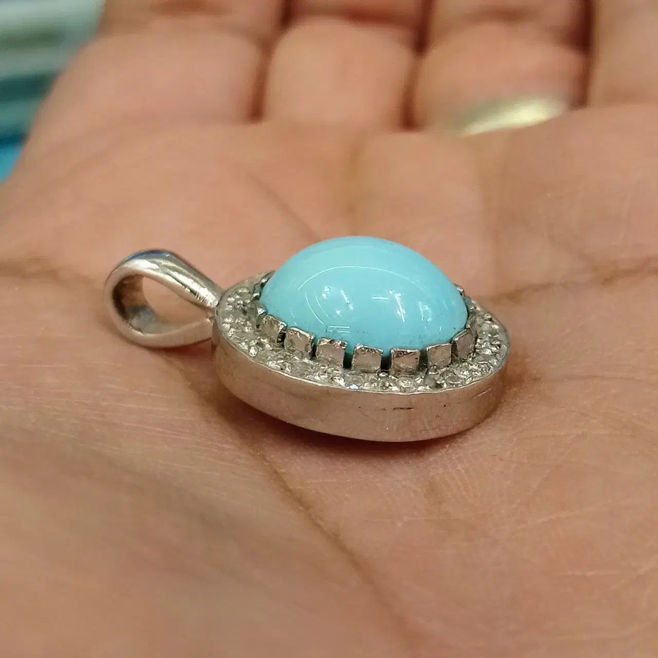 پلاک فیروزه نیشابور نقره زنانه|جواهرات|تهران, تهرانپارس غربی|دیوار