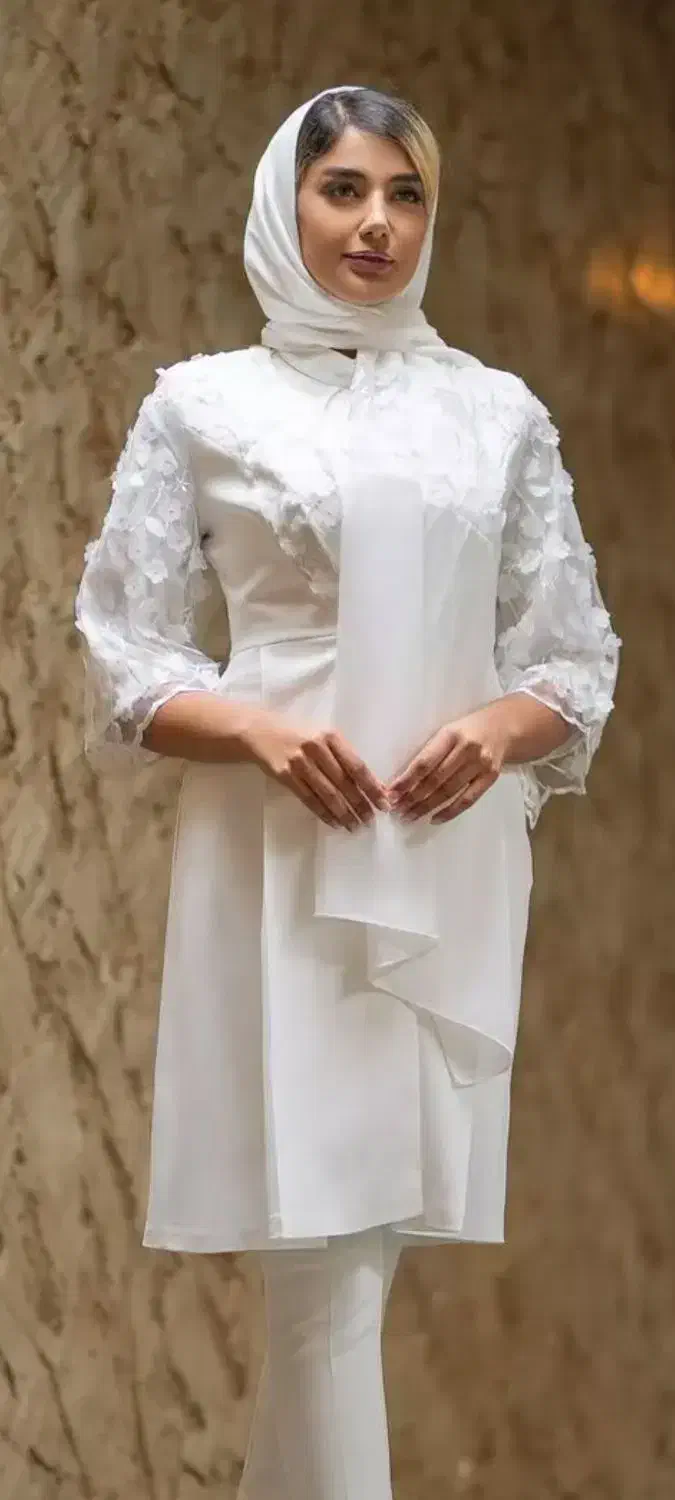 ست مانتو و شال گلدار تولیکا نامزدی 42-46|لباس|دورود, |دیوار