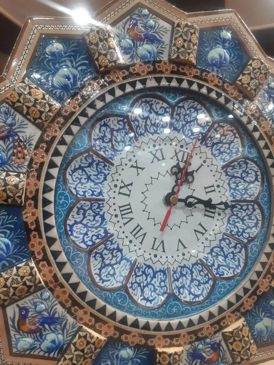 ساعت خاتم و میناکاری|ساعت دیواری و تزئینی|اصفهان, نقش جهان|دیوار